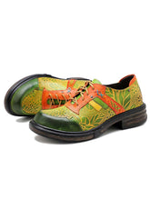 Load image into Gallery viewer, Hand-printed Flat Cozy Shoes
