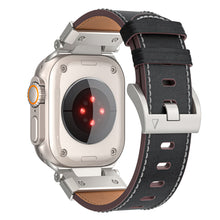 Load image into Gallery viewer, Mecha-Inspired Vintage Leather Band for Apple Watch
