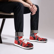 Load image into Gallery viewer, R&amp;RH Chess Game Men&#39;s High Top White Sneakers
