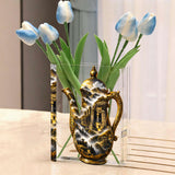 Rich and Rich Ornate Mountain Coffee Pot Acrylic Book Shaped Vase