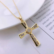 Load image into Gallery viewer, Niche Personality Hip Hop Men&#39;s Cross Necklace Pendant - Hip Hop Men&#39;s Cross Necklace
