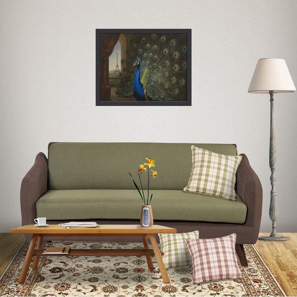 Rich and Rich Home Wooden Frame Painting 40x30cm in premium wood finish