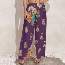 Load image into Gallery viewer, Rich and Rich Women&#39;s Purple Designer Wide Leg Pants
