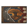 Mosaic Sunset Over Africa with Roses 1000-Piece Wooden Jigsaw Puzzles (Horizontal) Wall Art - Rich and Rich Homeopportunities