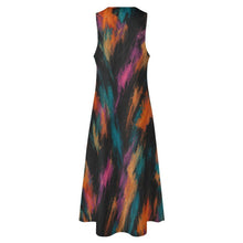 Load image into Gallery viewer, Rich &amp; Rich Women's Midnight Ember Abstract Sleeveless Maxi Dress with Pockets - Rich and Rich Homeopportunities
