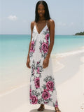 Rich and Rich Pink Roses Halter Dress