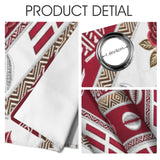 Crimson tribal blackout curtain panel 52 x 84 with metal grommets and bold pattern — additional view 6