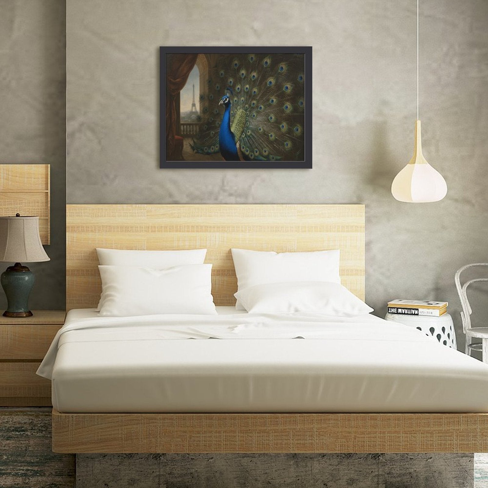 Rich and Rich Home Wooden Frame Painting 40x30cm in premium wood finish