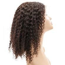 Load image into Gallery viewer, Coffee 13x4 Transparent Lace Front 100% Human Hair Bob Wig
