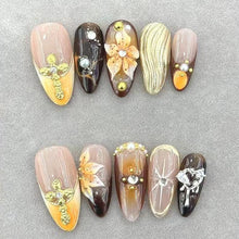 Load image into Gallery viewer, 1070 Handmade Nail Wear Nail Art Reusable Press on Nails False Nails
