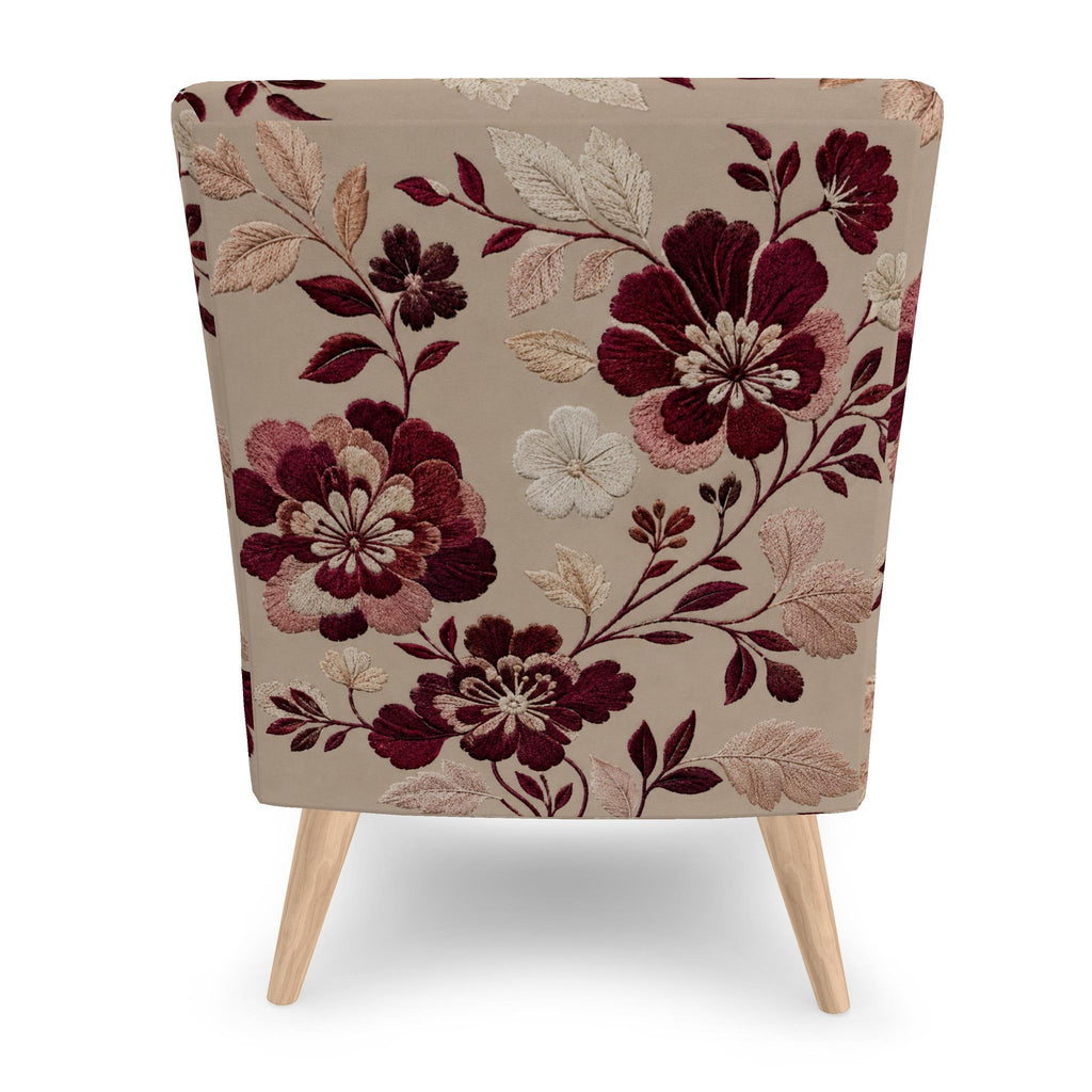 Rich and Rich Bordeaux Conservatory Beige Floral Occasional Chair - Rich and Rich Homeopportunities