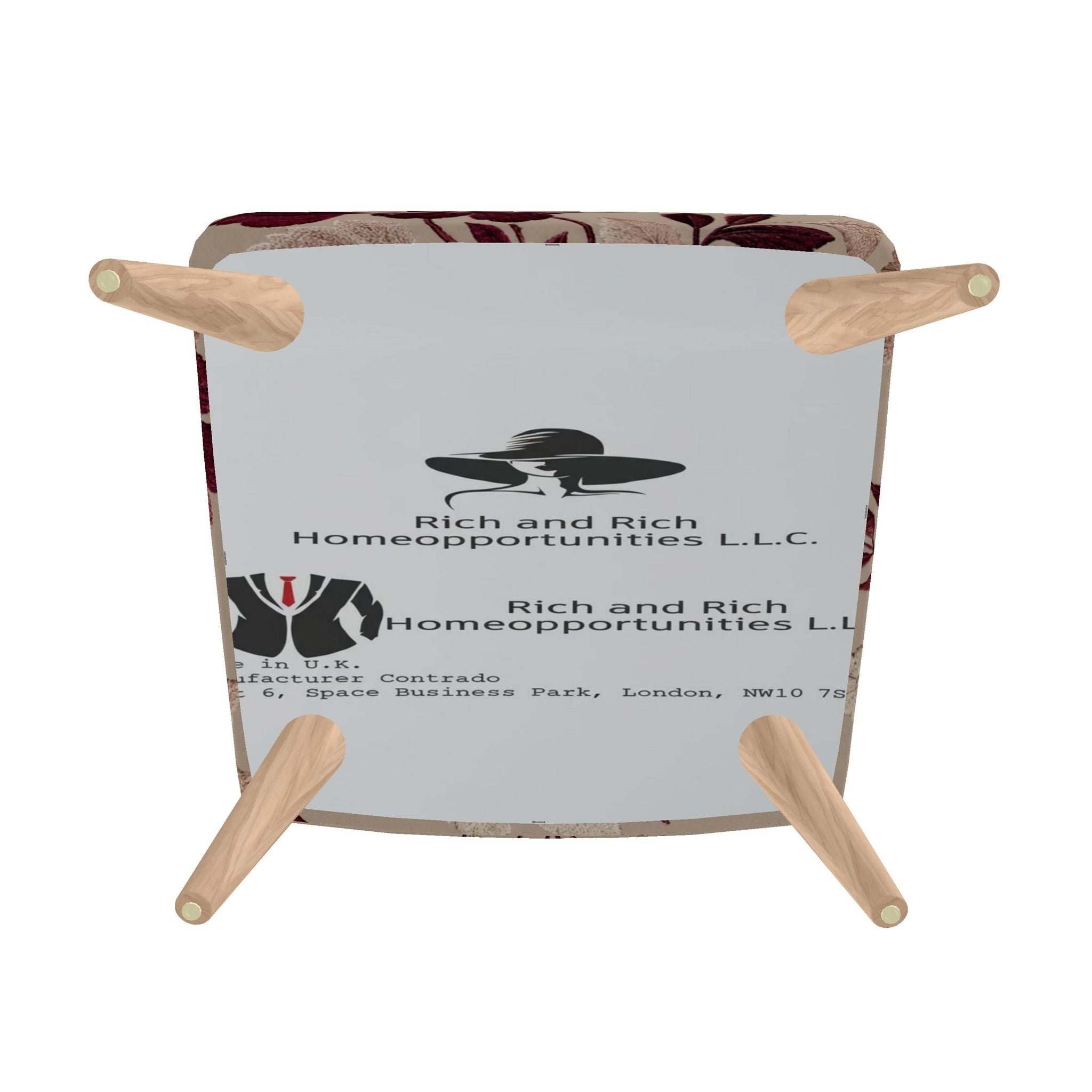 Rich and Rich Bordeaux Conservatory Beige Floral Occasional Chair - Rich and Rich Homeopportunities