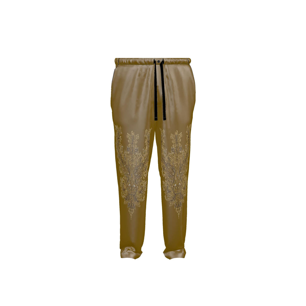 Rich and Rich Men's Brown Designer Luxury Pajama Bottoms - Rich and Rich Homeopportunities