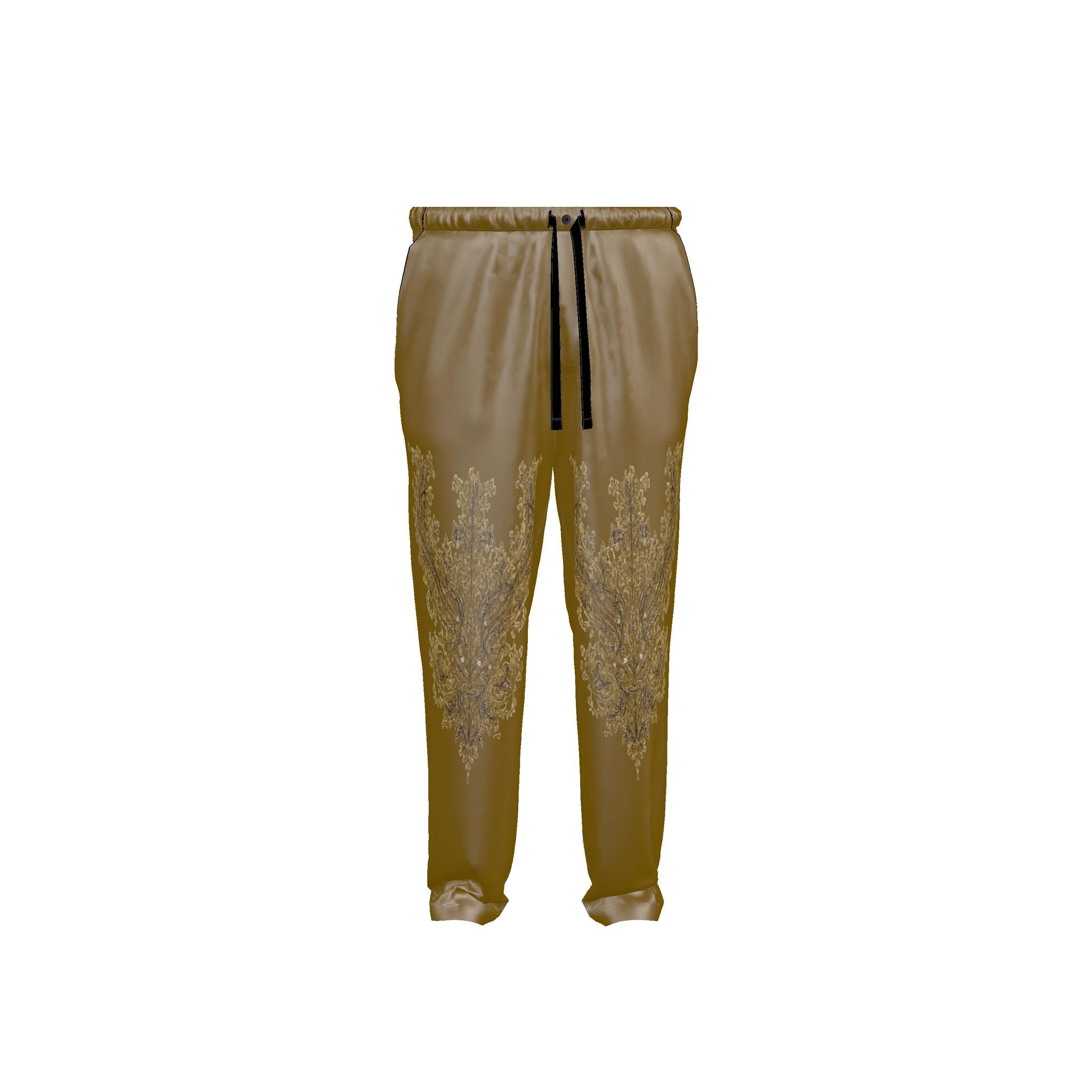 Rich and Rich Men's Brown Designer Luxury Pajama Bottoms - Rich and Rich Homeopportunities