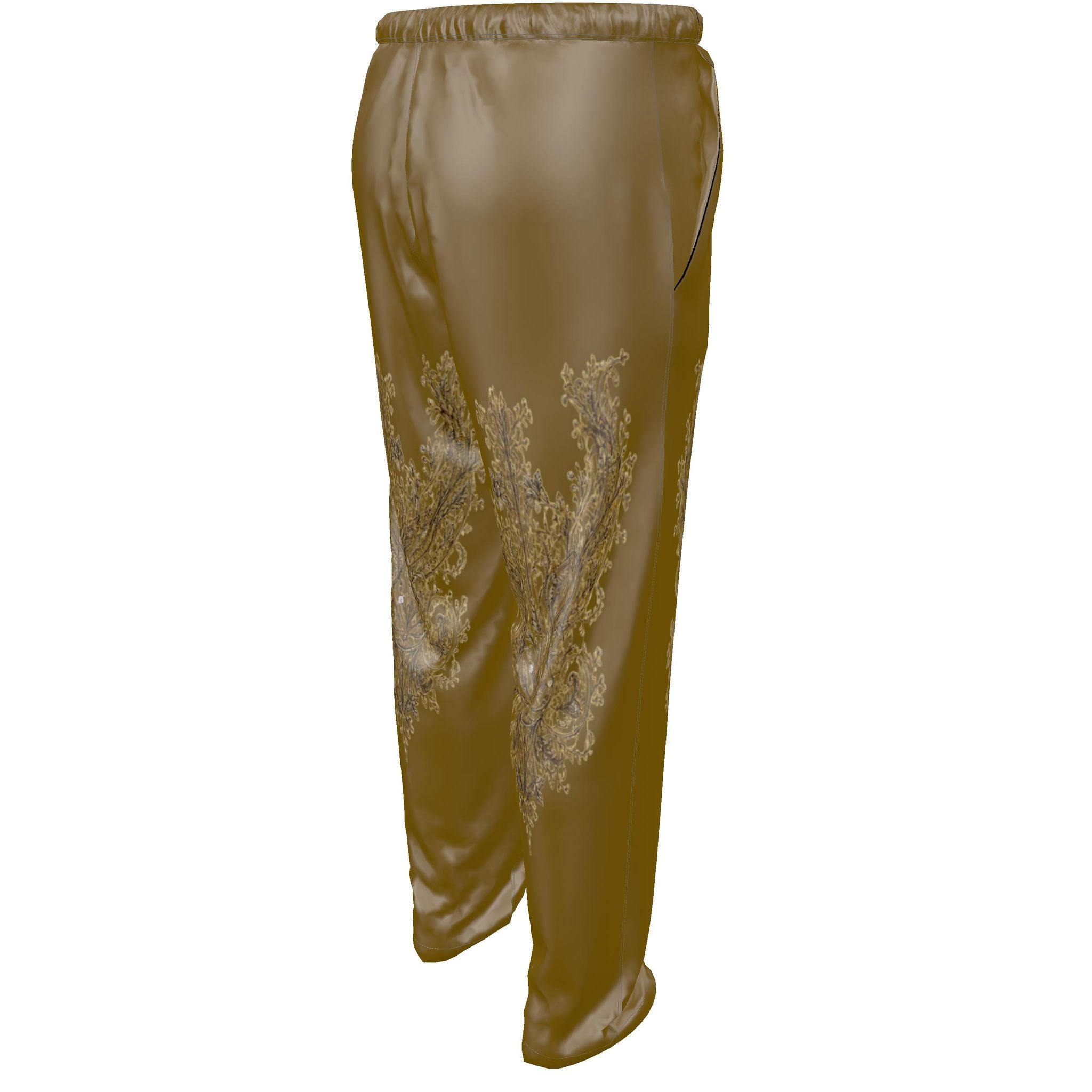 Rich and Rich Men's Brown Designer Luxury Pajama Bottoms - Rich and Rich Homeopportunities