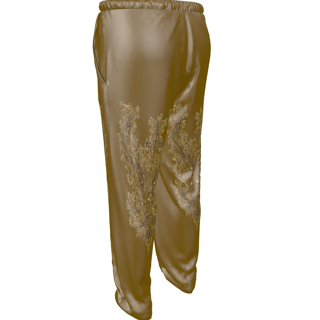 Rich and Rich Men's Brown Designer Luxury Pajama Bottoms - Rich and Rich Homeopportunities