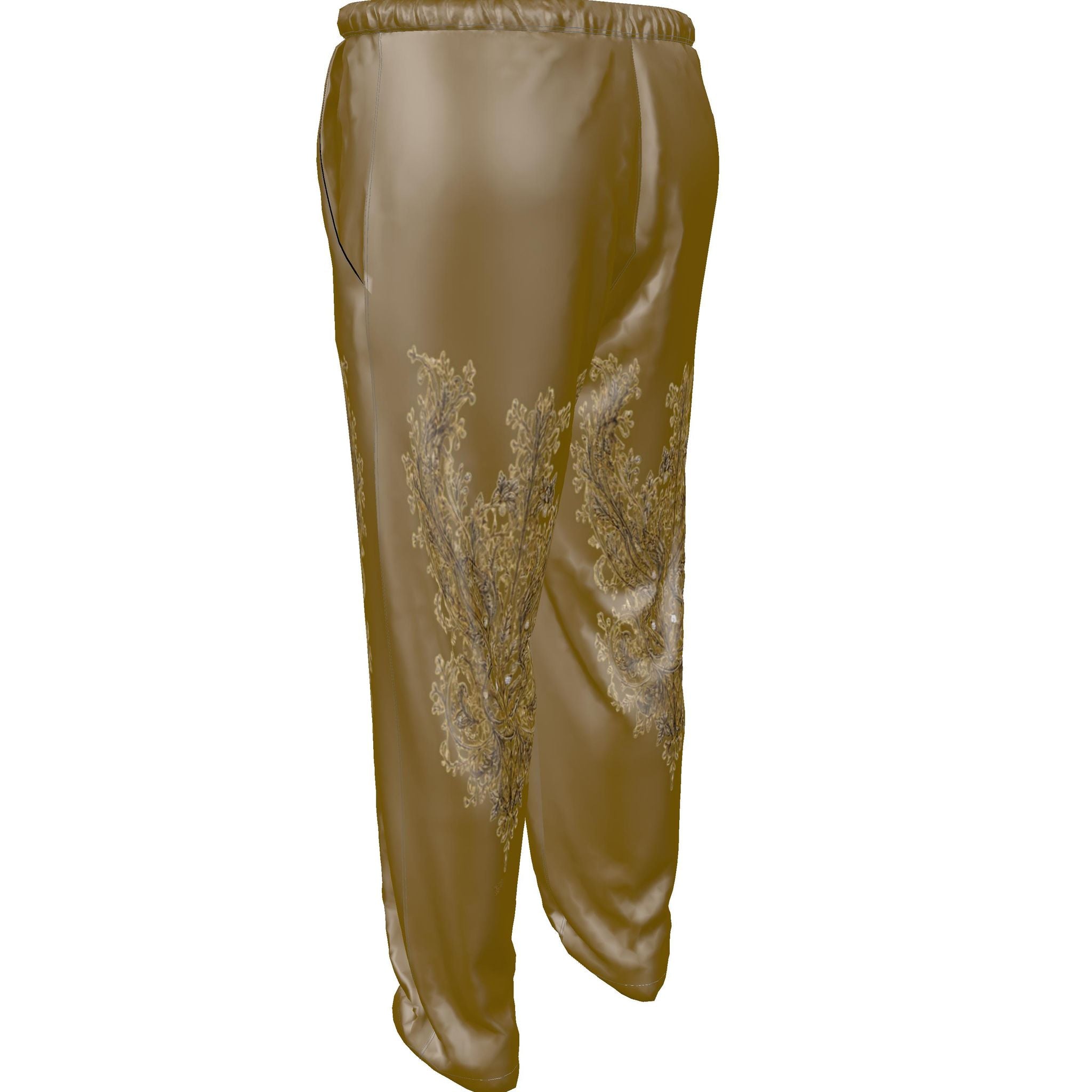 Rich and Rich Men's Brown Designer Luxury Pajama Bottoms - Rich and Rich Homeopportunities