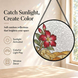 Rich and Rich WanderGlow Sahara Desert Rose Stained Glass Suncatcher 11.8inch