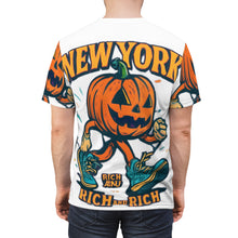 Load image into Gallery viewer, Halloween Pumpkin Unisex Tee, Unique Graphic T-Shirt, Seasonal Casual Wear, Fall Apparel, Perfect for Halloween Parties

