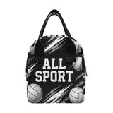 Rich and Rich Black Sport Utility All Sports Lunch Bag