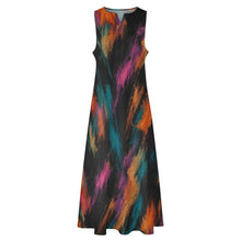 Load image into Gallery viewer, Rich &amp; Rich Women's Midnight Ember Abstract Sleeveless Maxi Dress with Pockets - Rich and Rich Homeopportunities
