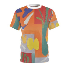 Load image into Gallery viewer, Vibrant Unisex Cut &amp; Sew Tee - Abstract Art Design

