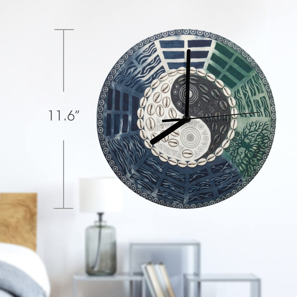 Rich and Rich Ocean Balance Circle of Serenity Wall Clock