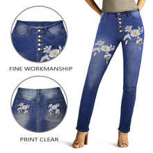 Load image into Gallery viewer, Rich and Rich White Flower Women's Jeans - Rich and Rich Homeopportunities
