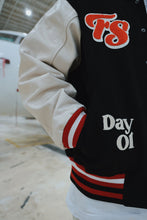 Load image into Gallery viewer, Manifest Varsity Jacket (Black)
