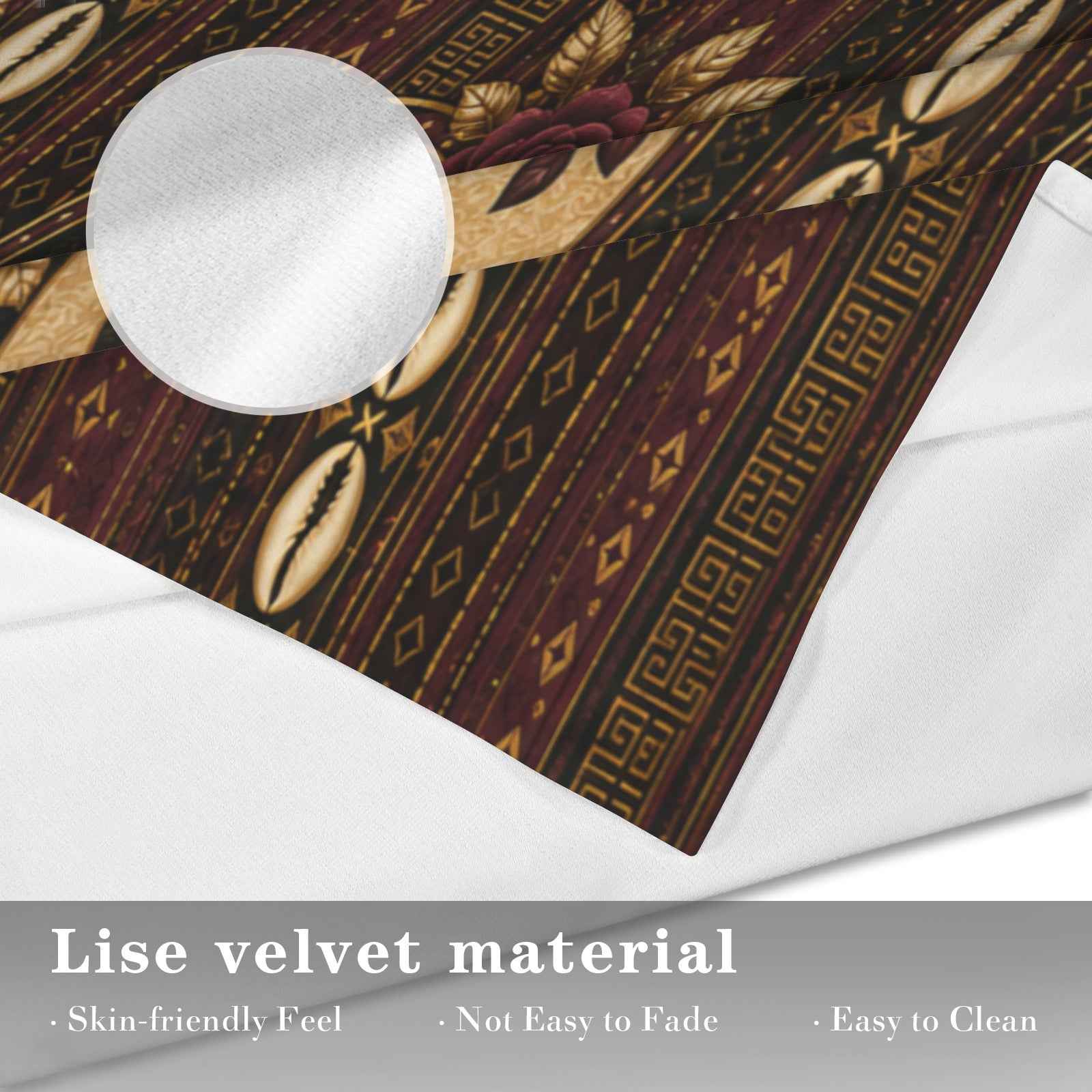 Rich and Rich Velvet Harmony Heritage Window Curtain 28 x 40 - Rich and Rich Homeopportunities