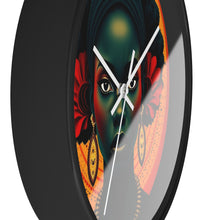 Load image into Gallery viewer, Cultural Elegance Wall Clock - Bold Black Woman Design
