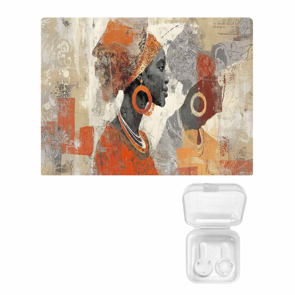 Rich and Rich Portrait of Me 32x24 vibrant canvas wall art hanging on a living room wall