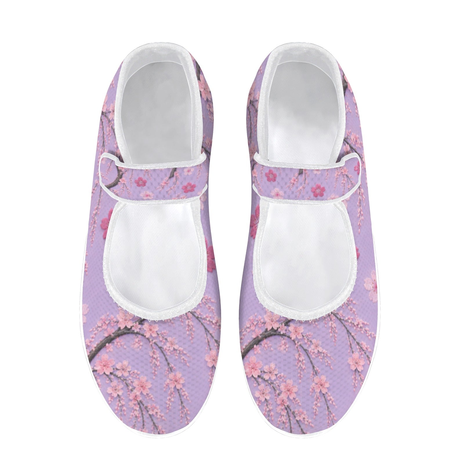 Japanese Cherry Blossom Women's Pink Mary Jane Shoes