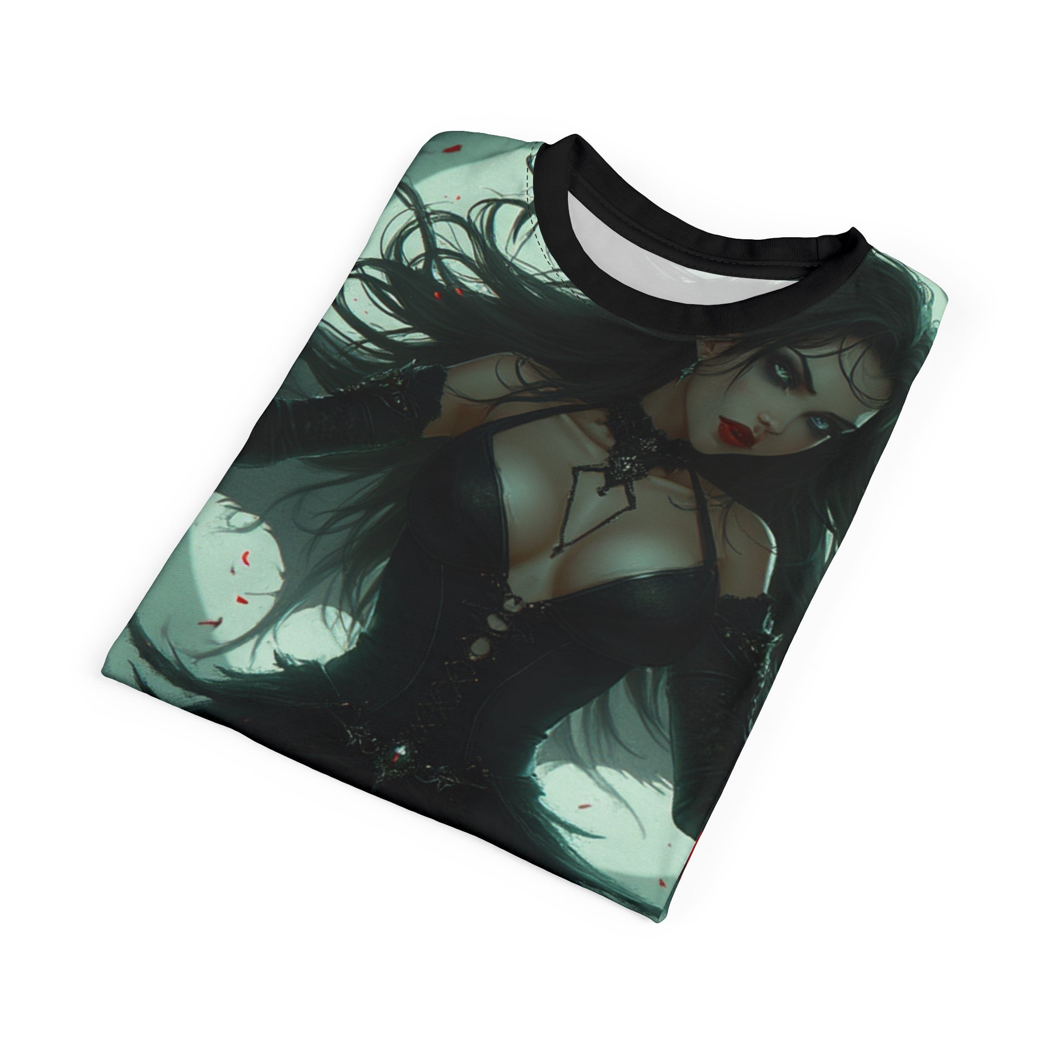 Halloween Gothic Fairy Unisex Tee with dark fantasy spooky graphic design