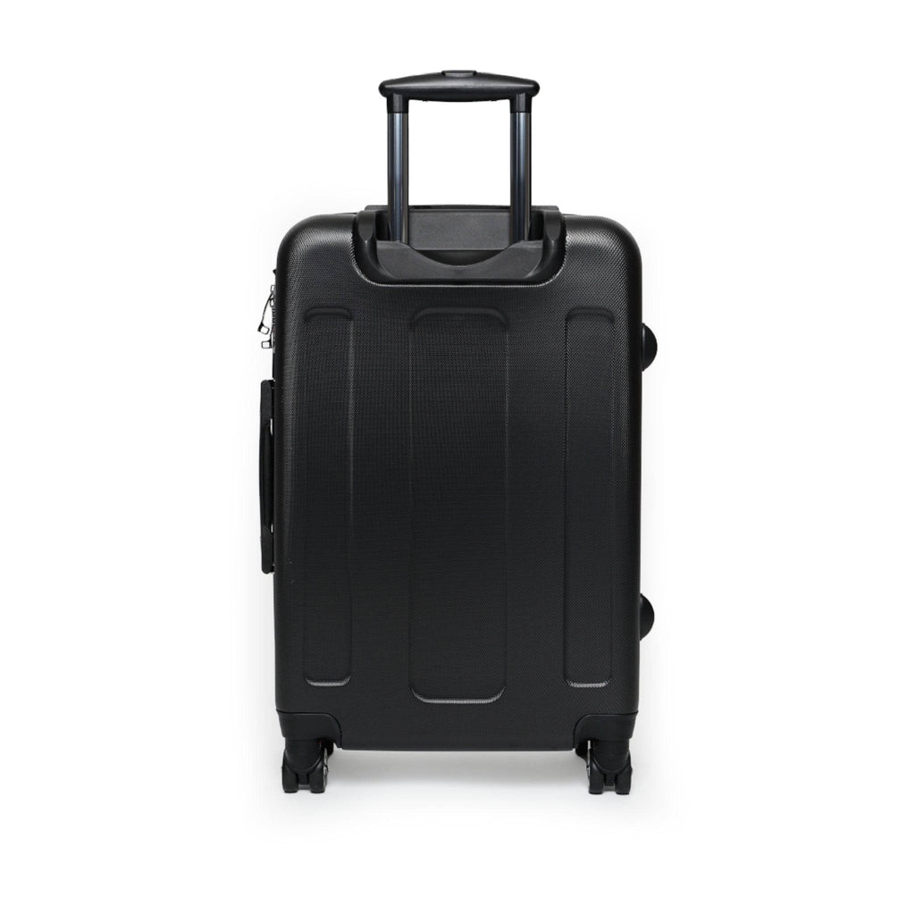 Rich and Rich Blue Caricature Jazz Suitcase with adjustable handle and 360-degree wheels