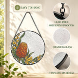 Rich and Rich  WanderGlow Australian Banksia Wattle Stained Glass Suncatcher 11.8inch