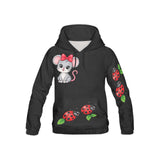 Critter Kicks Lady Bug Mouse Girls Black Hoodie