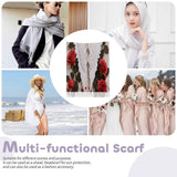 Soft imitation cashmere tassel scarf with finished hem and tassel fringe, one size — product detail