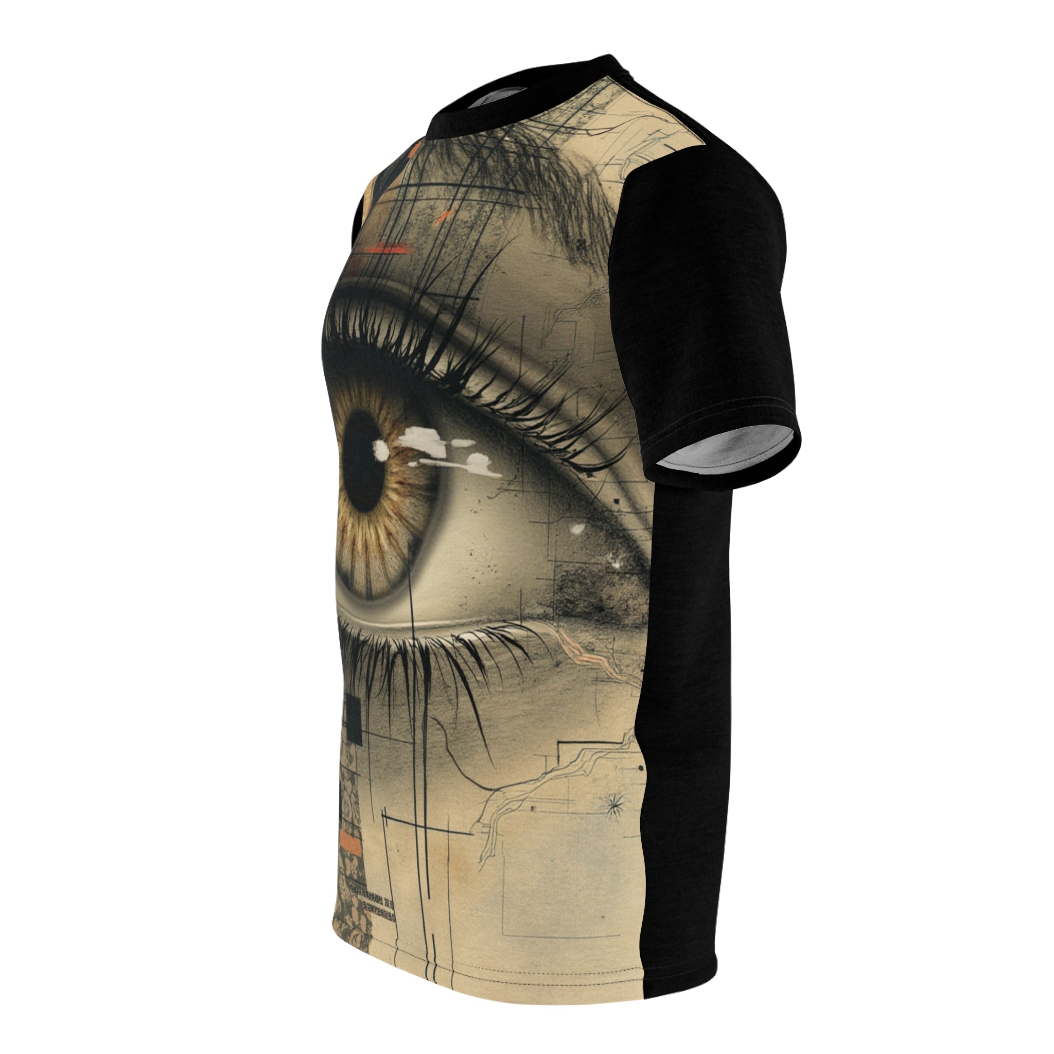 Eye-Catching Unisex Tee, Artistic Graphic Shirt, AOP T-Shirt, Unique Fashion Top, Gift for Art Lovers