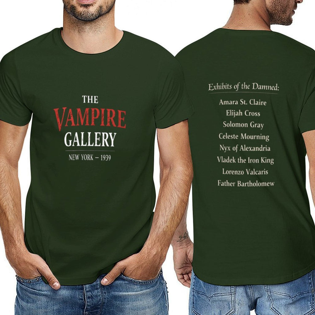 The Vampire Gallery Men's Short Sleeve T-Shirt featuring vampire graphic design