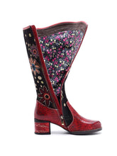 Load image into Gallery viewer, Bohemian Leather Block Heel Long Boots
