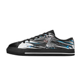 Critter Kicks Zebra Zest Boys Black Canvas Sneakers