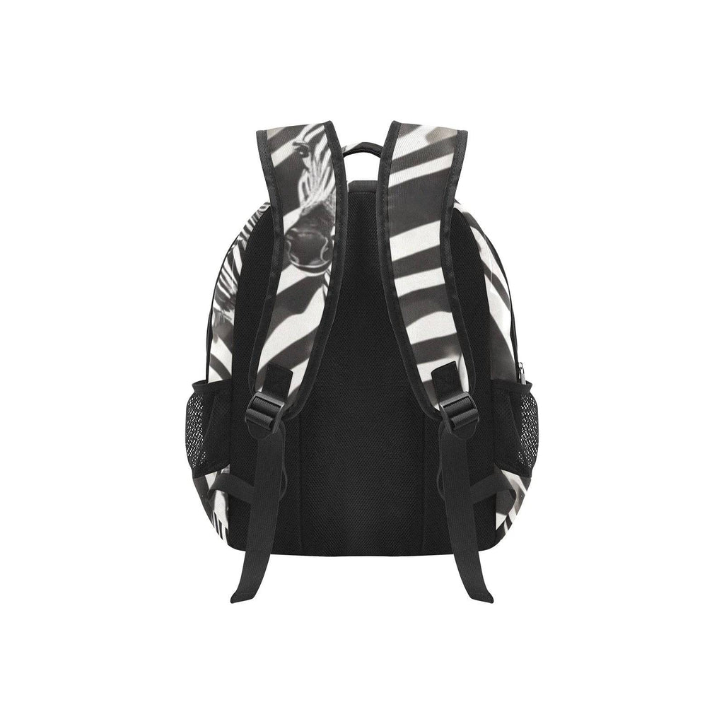 R&RH Zebra Design Multifunctional Backpack with multiple pockets and durable 1200D nylon fabric
