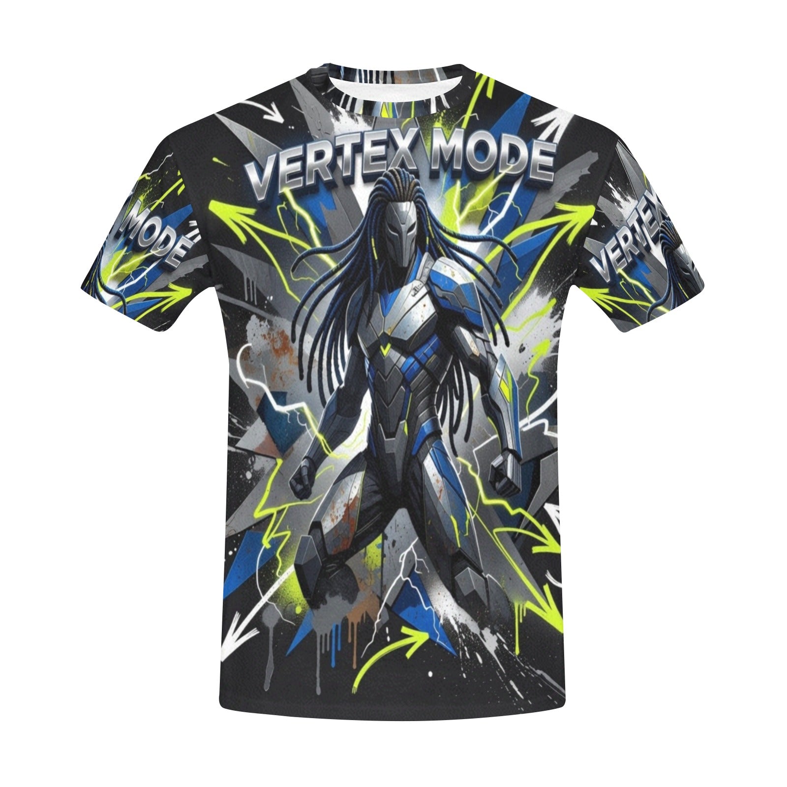 Rich and Rich Men's Black Multi Vertex Mode T-Shirt Men's - Rich and Rich Homeopportunities