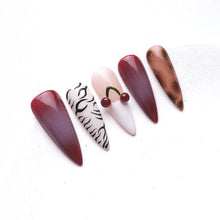 Load image into Gallery viewer, 1076 Handmade Nail Wear Nail Art Reusable Press on Nails False Nails
