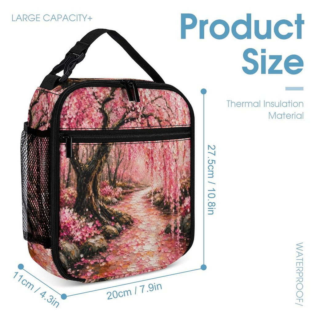 Japanese Cherry Blossom Three Piece Combination Backpack Set