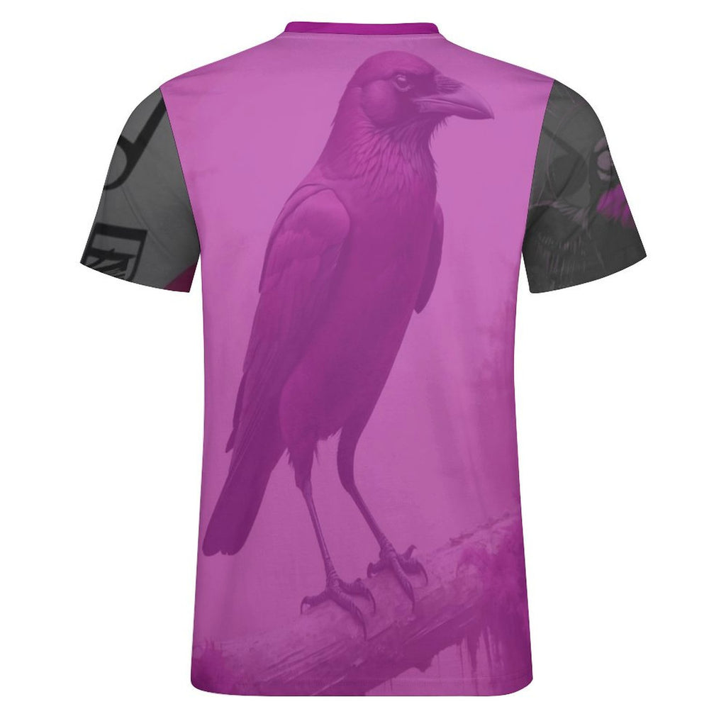 Men's 100% cotton all-over print T-shirt in vibrant colors
