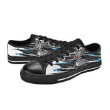 Critter Kicks Zebra Zest Boys Black Canvas Sneakers