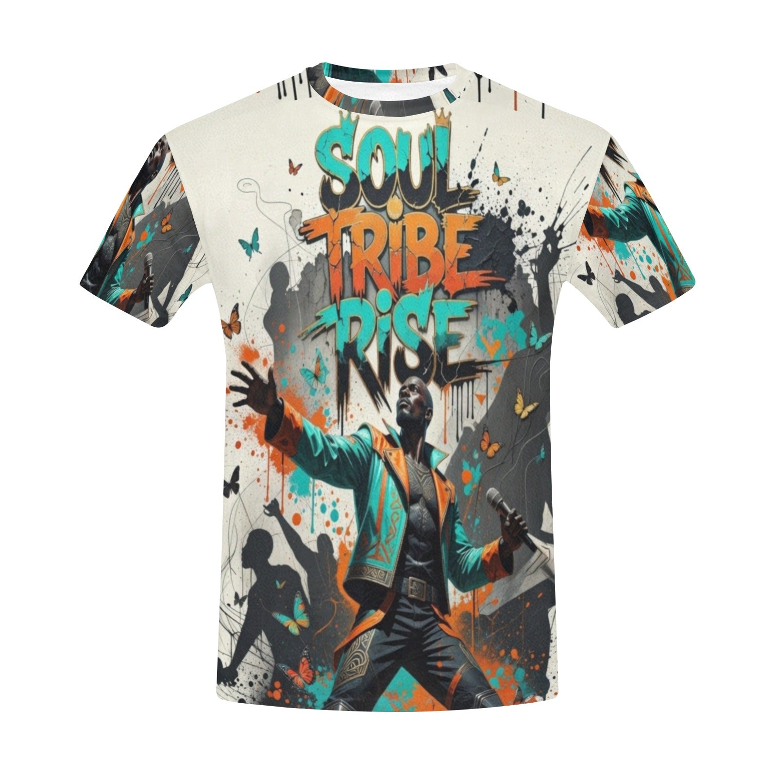 Rich and Rich Soul Tribe Rise Men's Multicolor Beige T-Shirt | Men's Graphic Streetwea - Rich and Rich Homeopportunities