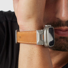 Load image into Gallery viewer, Mecha-Inspired Vintage Leather Band for Apple Watch
